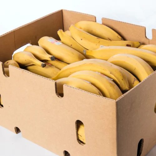 Box of fresh Ripe Plantain